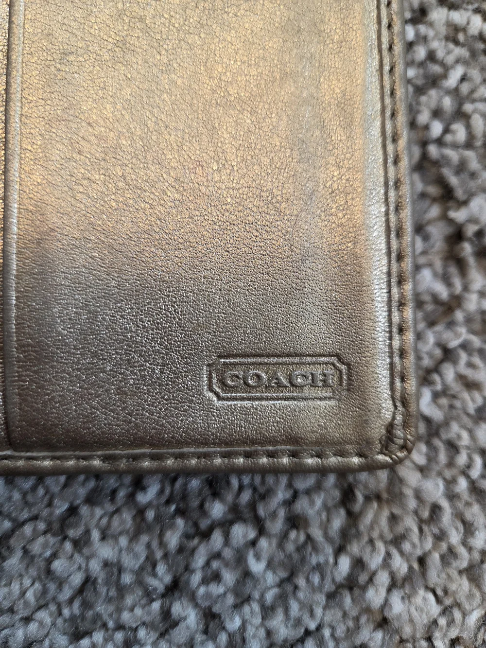 Vintage Y2K Coach Signature Wallet Set • Metallic Gold Canvas Bundle